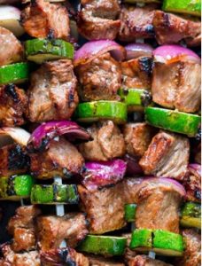 Kabobs on the grill